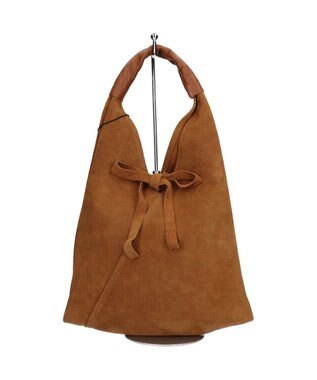 INTER-CHAUSSURES 【ANDREA CARDONE】スモールサイズスエードバッグ ライトブラウンスウェード