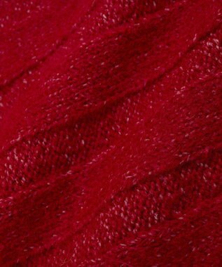 CRAFT STANDARD BOUTIQUE ロールアップ袖ショート丈ニットプルオーバー Red