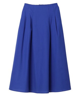 Green Parks 綿麻混フレアスカート Black