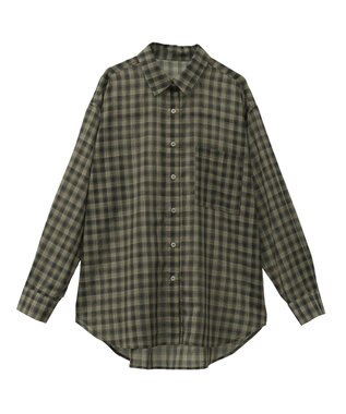 AMERICAN HOLIC シアーチェック柄オーバーシャツ Check Yellow