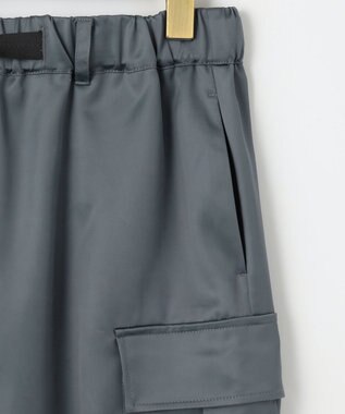 ANY SIS 【WEB・一部店舗限定】サテンカーゴ スカート グレー
