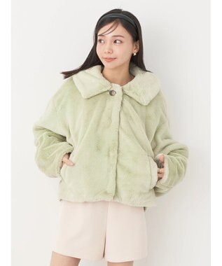 earth music&ecology ファーブルゾン Light Green