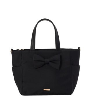 Maison de FLEUR 撥水加工２Ｗａｙトートバッグ Black