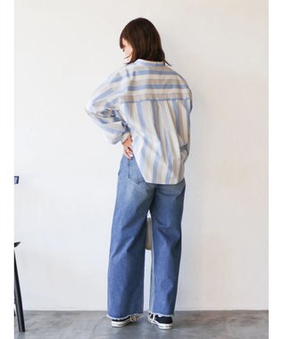 AMERICAN HOLIC イージーケア切替タックワイドシャツ Multi