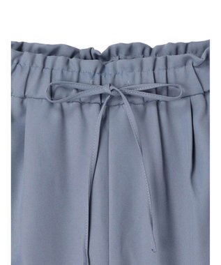 earth music&ecology 裾ドロストパラシュートパンツ Grayish Blue