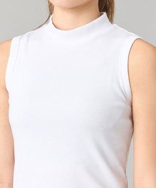 Chacott ソフトリブノースリーブTシャツ ホワイト
