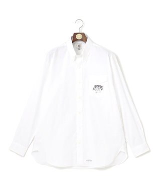 J.PRESS MEN 【AaronChang】【UNISEX】ピンオックス シャツ / バギーフィット ホワイト系