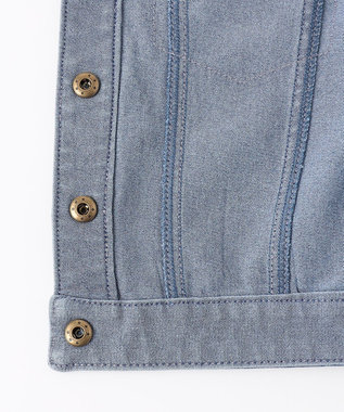 ANY KIDS フリル 襟付き デニム ジャケット デニムブルー
