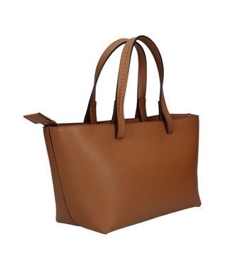 INTER-CHAUSSURES 【LORISTELLA】ベーシックレザーハンドバッグ キャメル