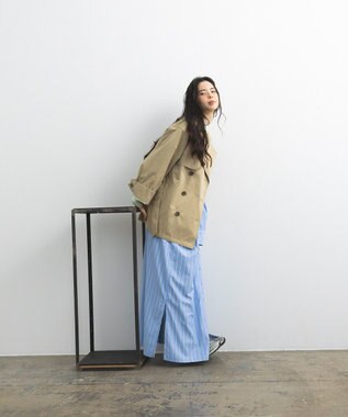 CRAFT STANDARD BOUTIQUE ワイドカフスミディトレンチコート Beige