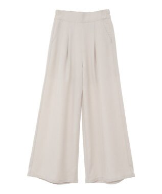 Green Parks ・ＥＬＥＮＣＡＲＥ　ＤＵＥ　リネンライクワイドパンツ Charcoal Gray