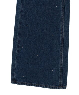earth music&ecology ラインストーンフレアデニムパンツ Medium Indigo