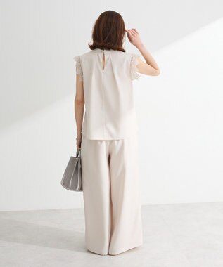 Green Parks ・ＥＬＥＮＣＡＲＥ　ＤＵＥ　リネンライクワイドパンツ Charcoal Gray