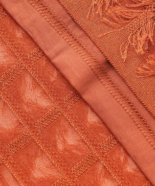 自由区 L 【セットアップ対応・洗える】シアーカットジャカード スカート グラムレッド