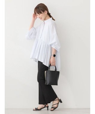 AMERICAN HOLIC サラックール／ＵＶカットティアードブラウス Off White