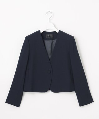 23区 S 【APPLAUDIR】クリアジョーゼット 3WAYコンパクトジャケット ネイビー系