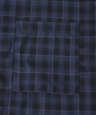 AMERICAN HOLIC シアーチェック柄オーバーシャツ Check Blue