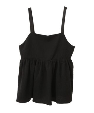 AMERICAN HOLIC ジャガードティアードキャミ Black