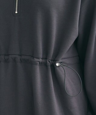 Green Parks ハーフＺＩＰトラックワンピース Charcoal Gray