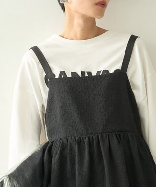 AMERICAN HOLIC ジャガードティアードキャミ Black