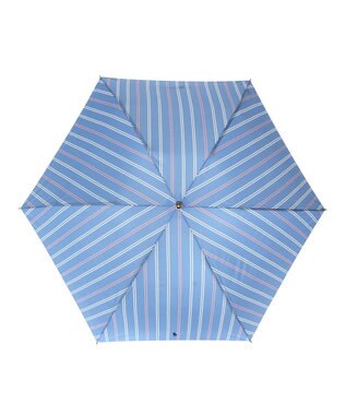 MOONBAT POLO RALPH LAUREN(ポロ ラルフローレン) 折りたたみ傘 ストライプ／日本製 サックスブルー