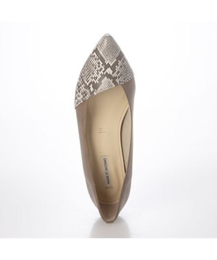 MODE ET JACOMO <MODE ET JACOMO>ポインテッドウェッジソールパンプス オークコンビ