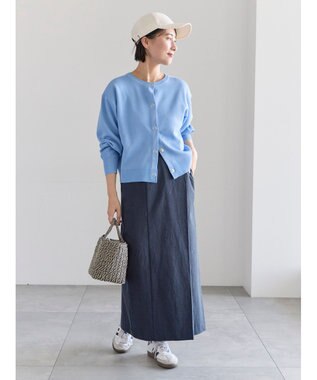 Te chichi 前後2WAYスウェットライクニット ブルー