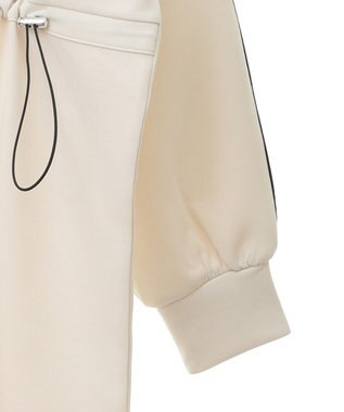 Green Parks ハーフＺＩＰトラックワンピース Ivory