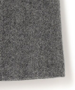 J.PRESS MEN 【JAPAN TWEED with REAL SHETLAND】ヘリンボーン バルカラーコート ブラック系2