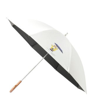 MOONBAT 【軽量】POLO RALPH LAUREN 晴雨兼用日傘 長傘 レインベア／一級遮光 遮熱 UV オフホワイト