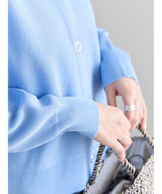 Te chichi 前後2WAYスウェットライクニット ブルー