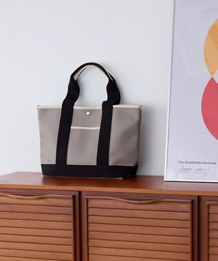 TOPKAPI 【Breath TOPKAPI】SCOTCH GRAIN スコッチグレイン ロングハンドル トートバッグ L グレージュ