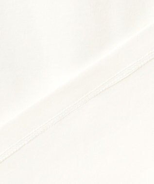 Feroux 【洗える・汗ジミが目立たない】ラッフル襟Tシャツ ホワイト系