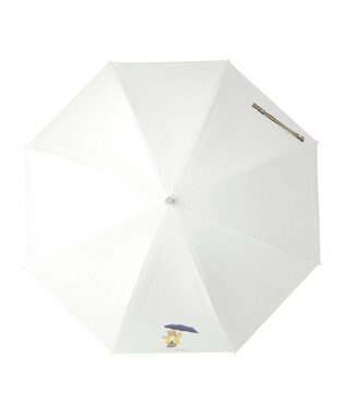 MOONBAT 【軽量】POLO RALPH LAUREN 晴雨兼用日傘 長傘 レインベア／一級遮光 遮熱 UV オフホワイト