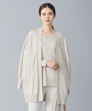 ICB 【洗える】 コンパクトウール カーディガン トープ系