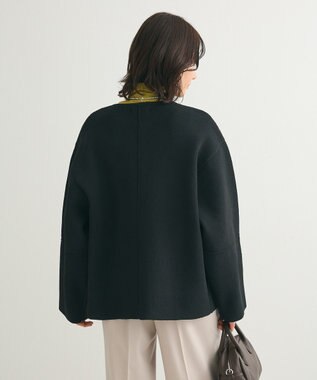 Green Parks ・ｓｗｉｎｇ　ｂｙ　Ｗ－ＺＩＰニットカーディガン Black