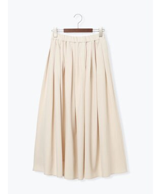 Te chichi フラッフィーツイルタックフレアスカート オフホワイト