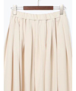 Te chichi フラッフィーツイルタックフレアスカート オフホワイト