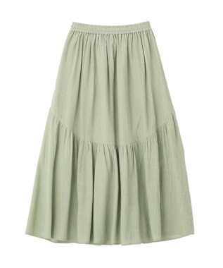 AMERICAN HOLIC 楊柳ギャザーボリュームフレアスカート Khaki
