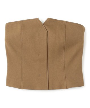 uncrave プレーンスーツ ビスチェ（uncrave WHITE） ブラウンカーキ