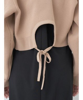 earth music&ecology バックリボンボレロ Beige