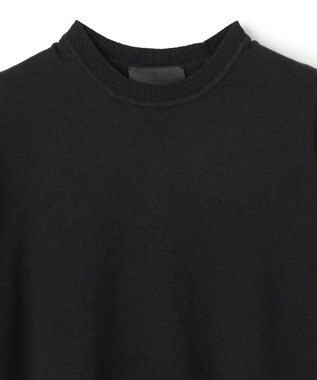 JOSEPH HOMME 【HIGH GRADE LINE】コットンカシミヤ　ハイゲージニットＴシャツ ブラック系