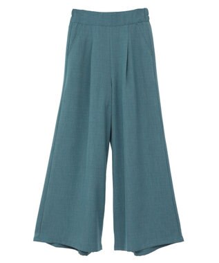 Green Parks ・ＥＬＥＮＣＡＲＥ　ＤＵＥ　リネンライクワイドパンツ Charcoal Gray