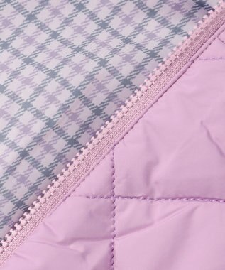 組曲 KIDS 【110-140㎝】マフラー付き中綿キルト アウター ラベンダー