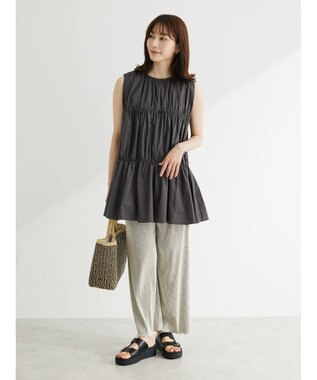 Green Parks ・ＥＬＥＮＣＡＲＥ　ＤＵＥ　ティアードノースリチュニック Charcoal Gray