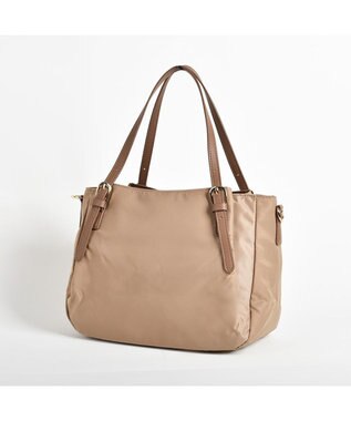 LA BAGAGERIE 【MONICA】ナイロン2WAYトートバッグ Sサイズ ベージュ