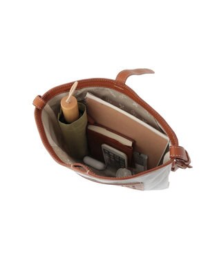 genten タペストリーカットワーク 2wayショルダーバッグ チャ