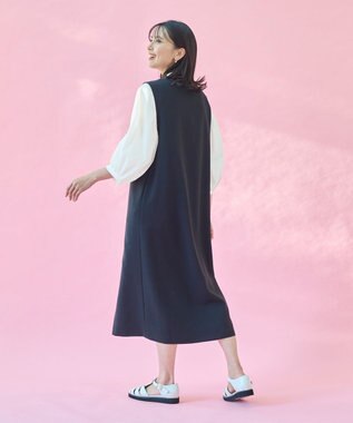 ANY 【UVカット・吸水速乾・抗菌防臭】バルーンスリーブブラウス アイボリー系