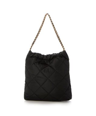 UNBILLION カシュカシュ cachecache / ナイロンキルティングチェーン手提げトート ブラック