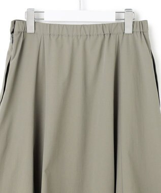 23区 L 【洗える】ストレッチタイプライター フレア スカート ライトカーキ系